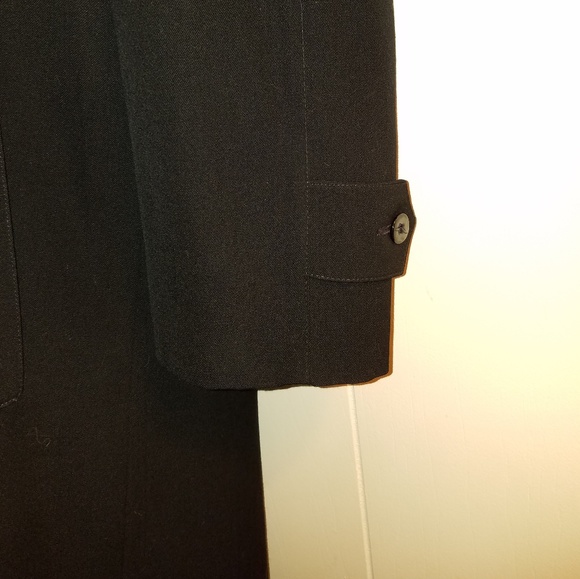 SOLD - Perfect black wool trenchcoat - Picture 5 of 7